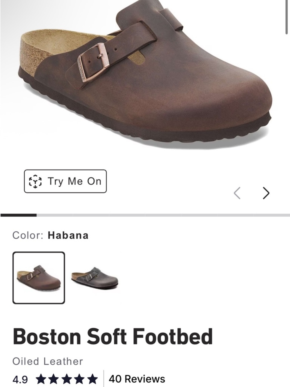 Birkenstock Boston Clogs in Brown Leather - Picture 6 of 6